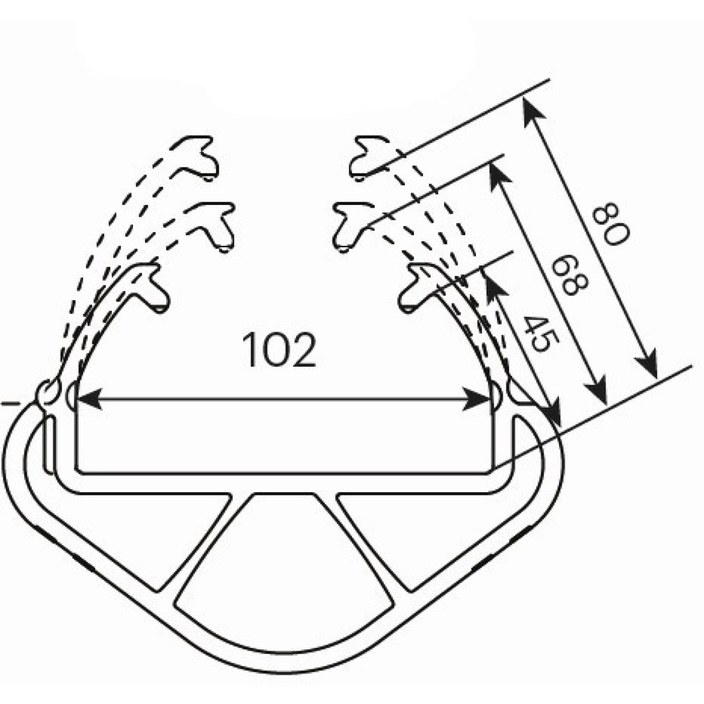 Zdjęcie produktu nr 3: A-SAFE osłona półka z MEMAPLEX®, wymiary wewnętrzne szer. x gł.. 102 x 68 mm