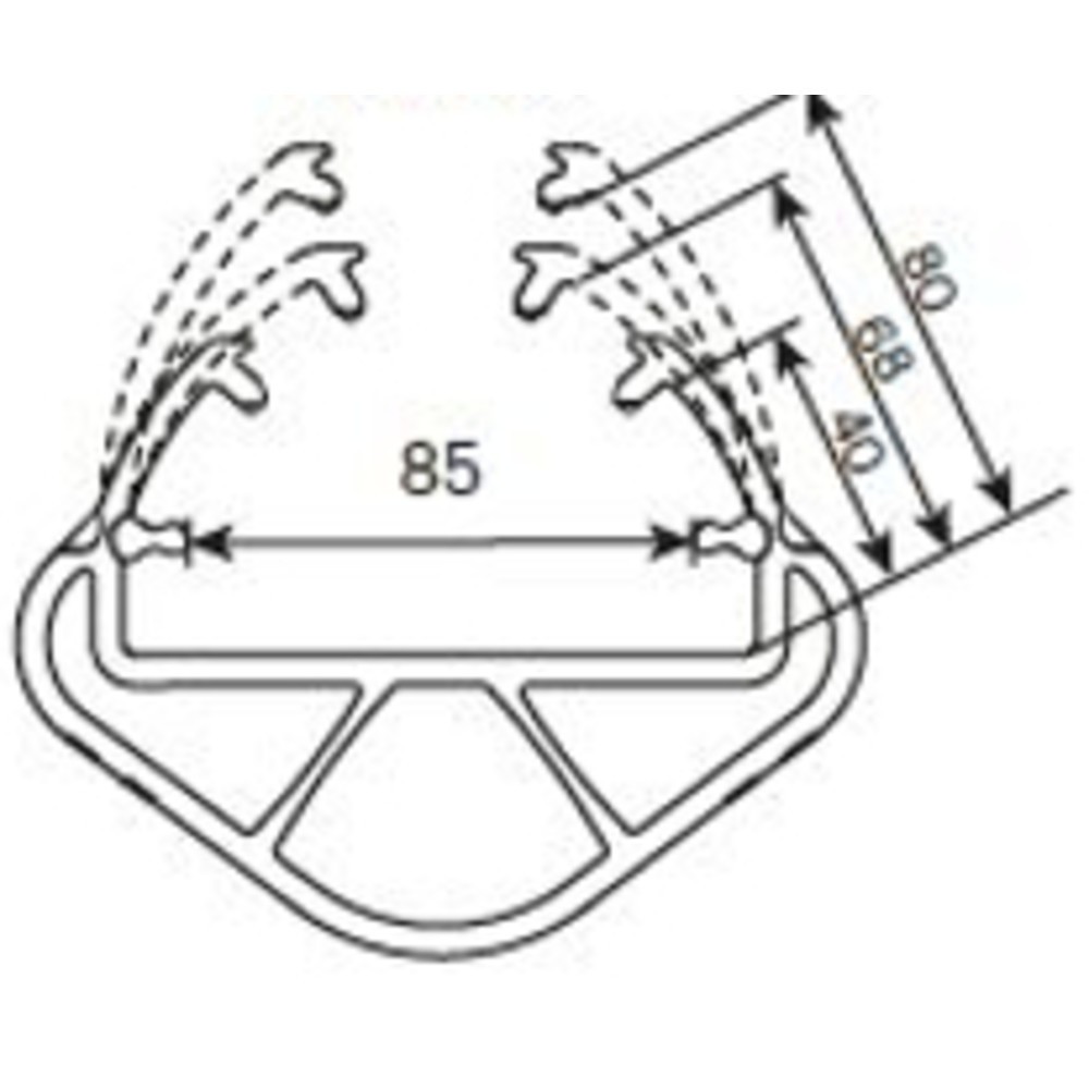 Zdjęcie produktu nr 3: A-SAFE osłona półka z MEMAPLEX®, wymiary wewnętrzne szer. x gł. 85 x 80 mm