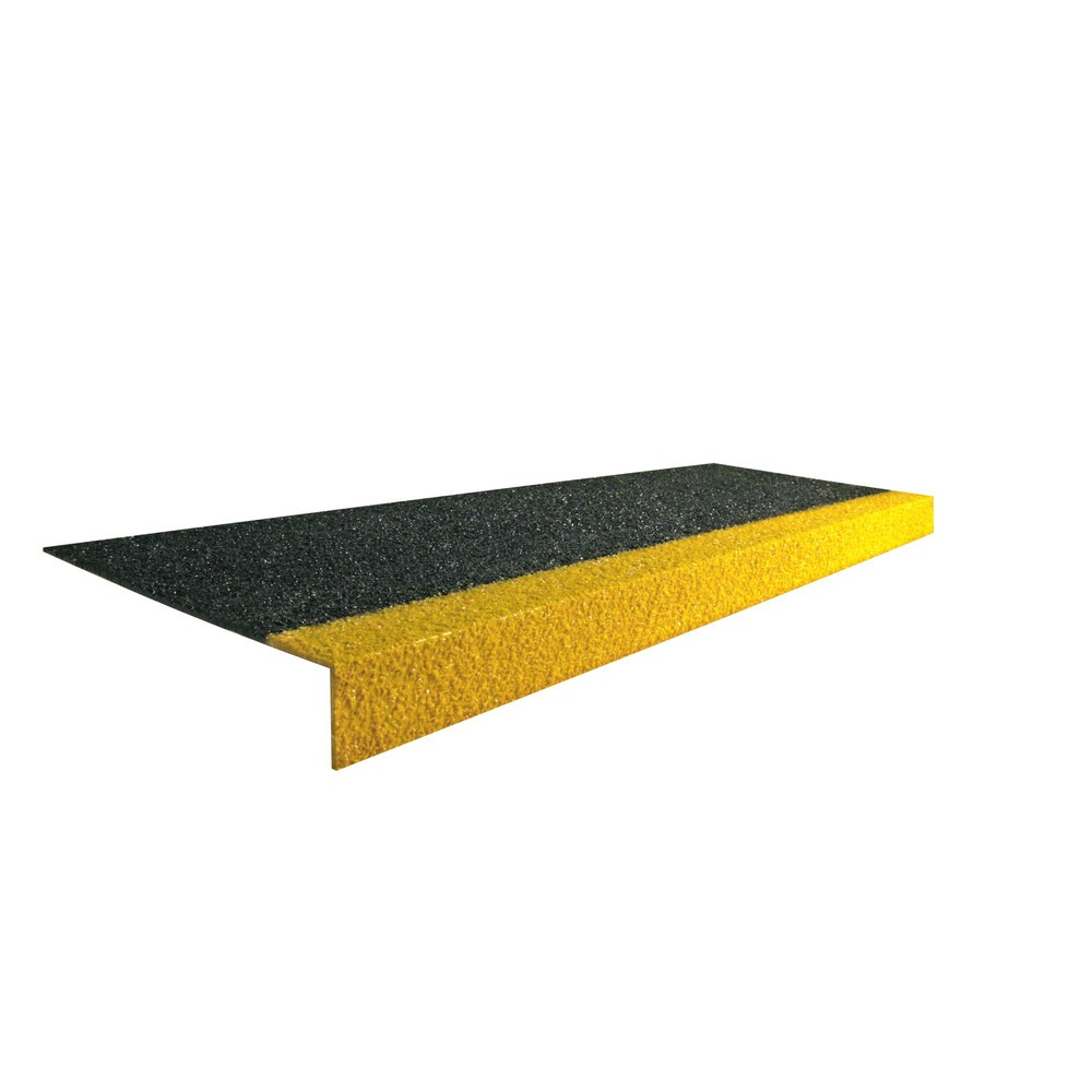 Zdjęcie produktu nr 1: COBA Antypoślizgowy profil schodowy COBAGRiP® Stair Tread, wys. x szer. x gł. 5,5 x 750 x 345 mm, kolor czarny/żółty