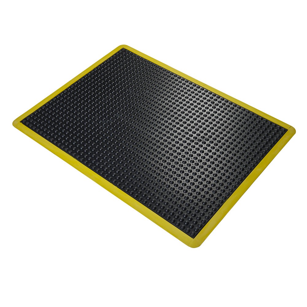 Zdjęcie produktu nr 1: COBA Mata przeciwzmęczeniowa Bubblemat Safety, szer. x gł. 600 x 900 mm, kolor czarny/żółty