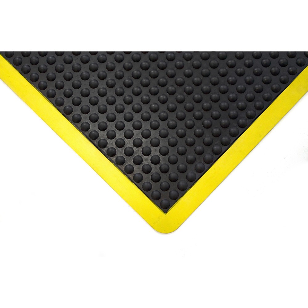 Zdjęcie produktu nr 2: COBA Mata przeciwzmęczeniowa Bubblemat Safety, szer. x gł. 600 x 900 mm, kolor czarny/żółty