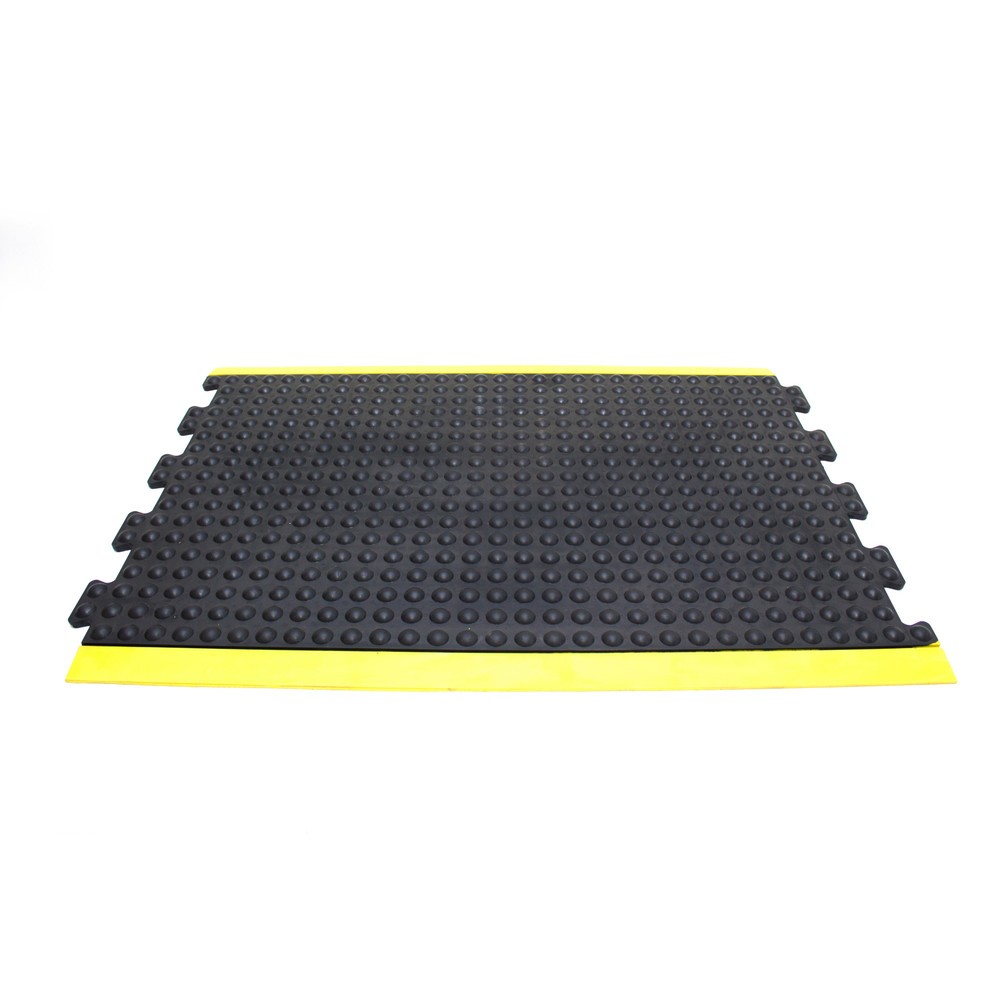 Zdjęcie produktu nr 1: COBA Mata przeciwzmęczeniowa Bubblemat Safety, element środkowy, szer. x gł. 900 x 1200 mm, kolor czarny/żółty