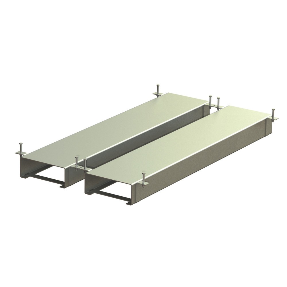 Zdjęcie produktu nr 2: Kompaktowy regał wysuwny z 4 szufladami (półkami), obciążenie półki 150 kg, wysokość 1700 mm, z kieszeniami do wprowadzania wideł