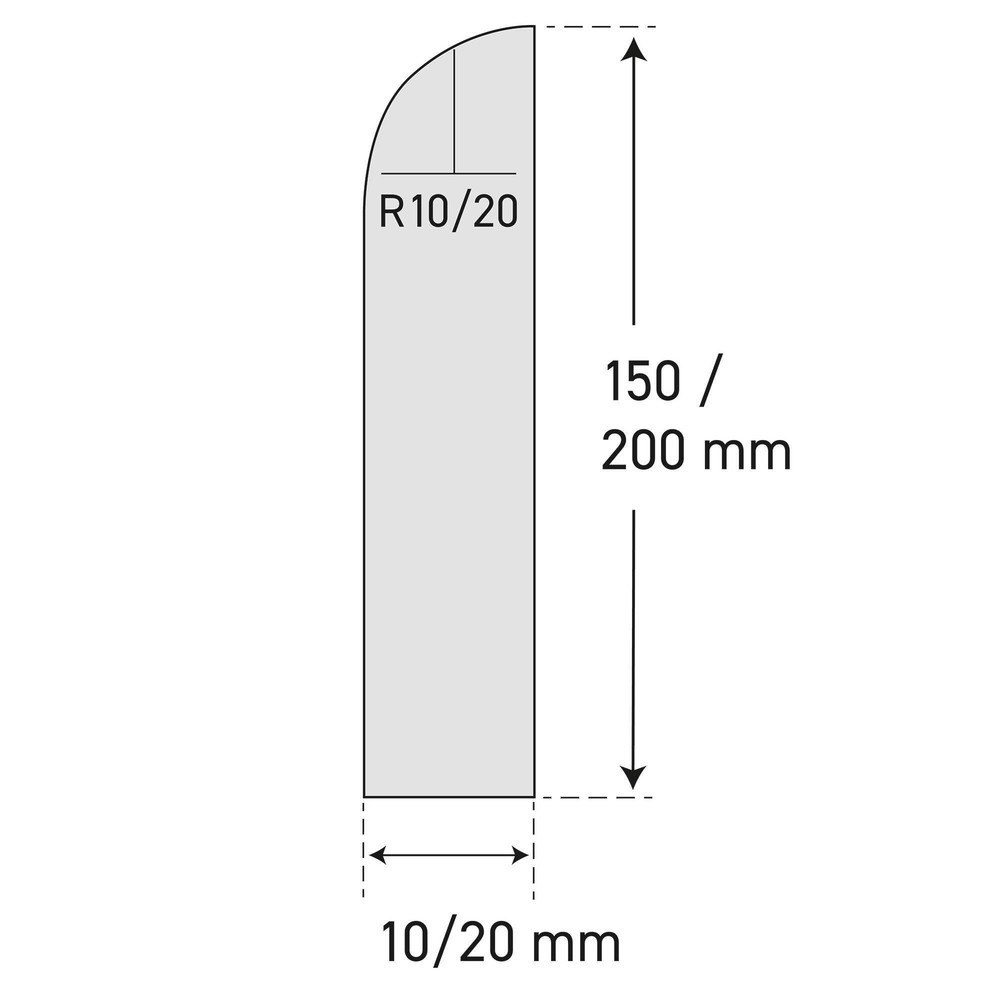 Zdjęcie produktu nr 5: Zabezpieczenie przed uderzeniem MORAVIA do ścian, do montażu, wys. x szer. 150 x 10 mm, długość 2060 mm, kolor czarny