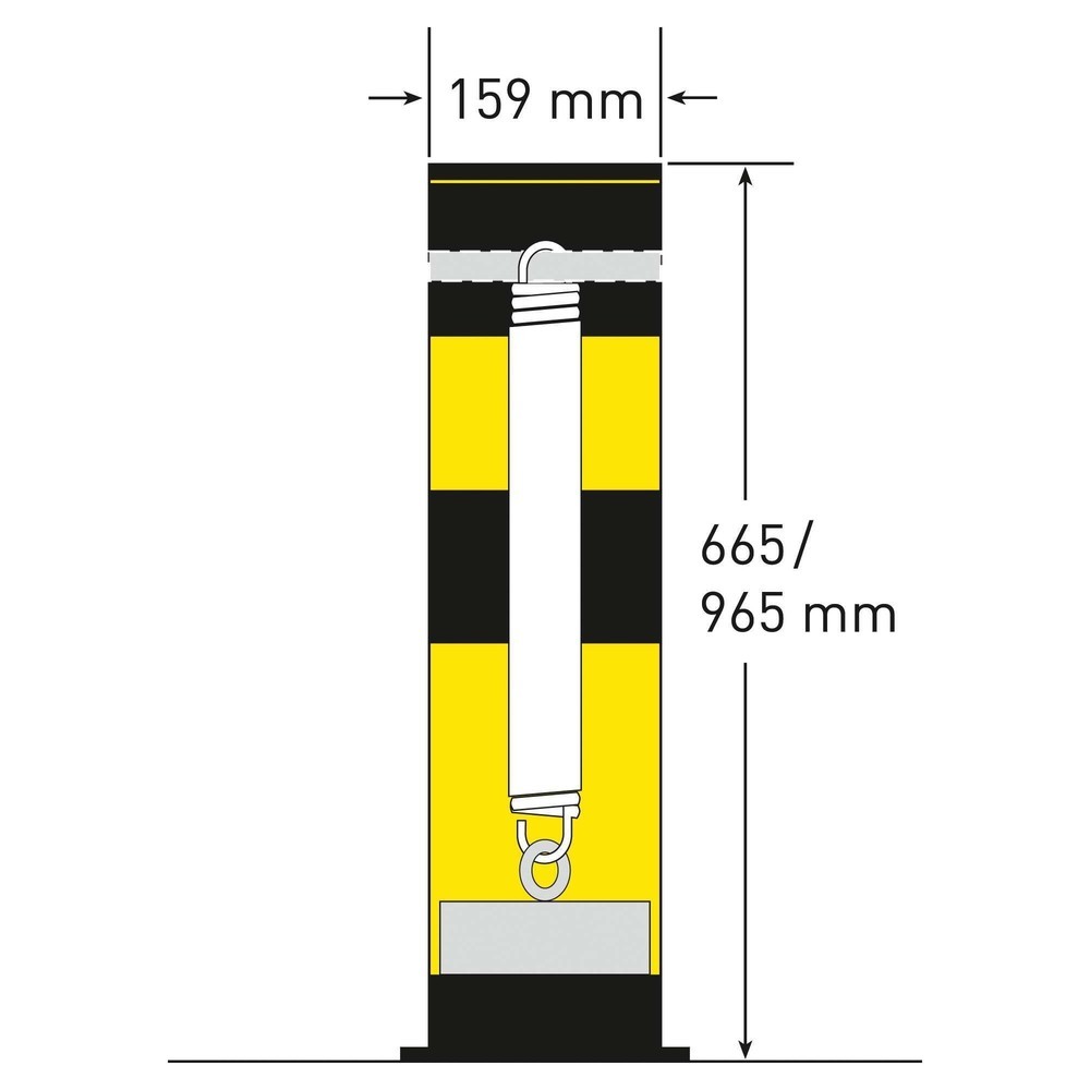 Zdjęcie produktu nr 5: Osłona przeciwuderzeniowa Swing, do pomieszczeń, wys. x Ø 655 x 159 mm