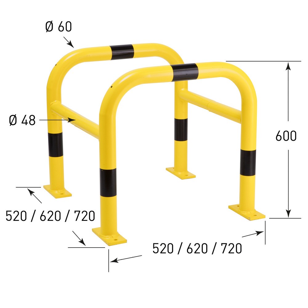 Zdjęcie produktu nr 6: Osłona słupów, do zastosowań na zewnątrz, wys. × szer. × gł. 600 × 520 × 520 mm