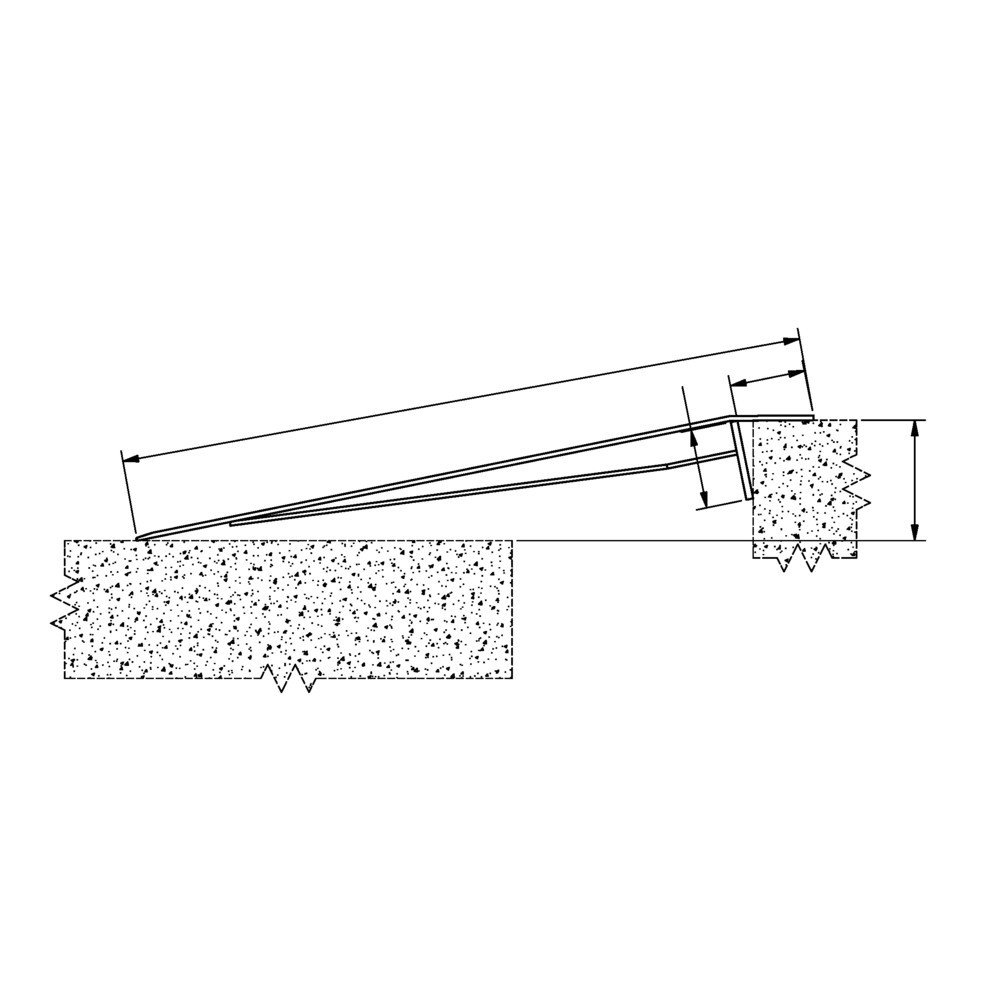 Zdjęcie produktu nr 2: Pomost załadunkowy, wersja mobilna, nośność 600 kg, szer. x dł. 1 250 x 750 mm