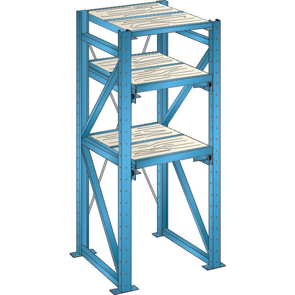 Zdjęcie produktu nr 1: Regał wysuwny do dużych obciążeń LISTA, MP, szerokość wsuwania 890 mm, głębokość 860 mm