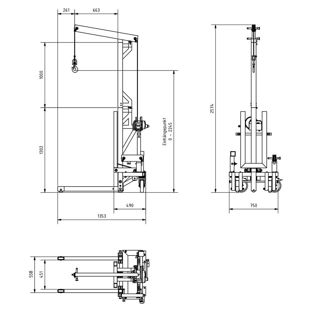 Zdjęcie produktu nr 9: SCHILLING Alu-Multilift, udźwig 250 kg