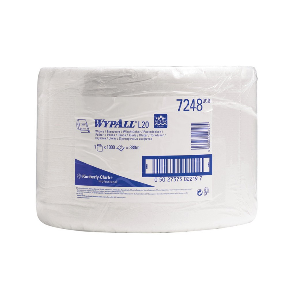 Zdjęcie produktu nr 2: WYPALL L10 Extra+ chusteczki wys. 385 x 235 mm, 1000 ściereczek, niebieski